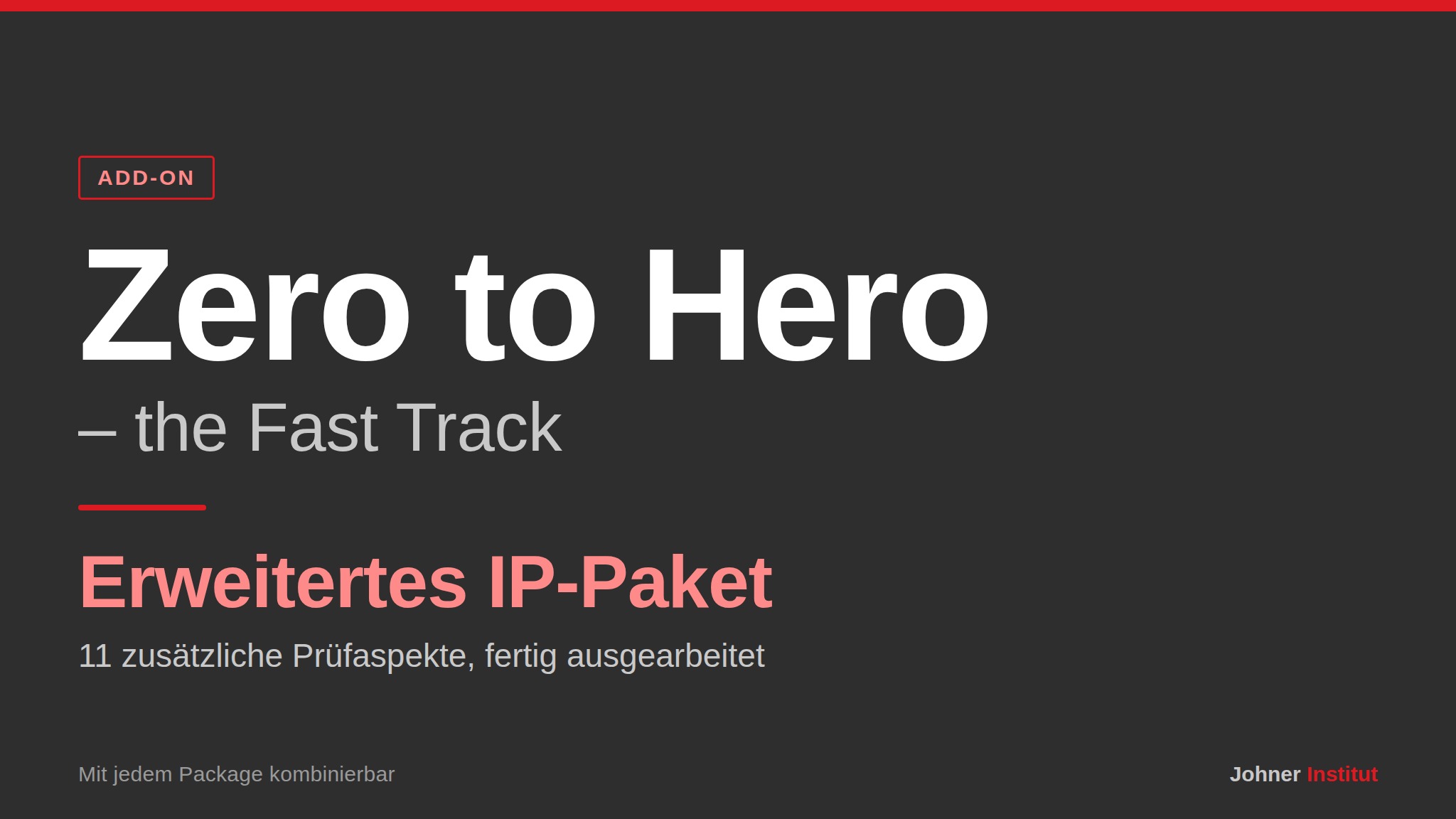 Zero to Hero · Add-on: Erweitertes IP-Paket