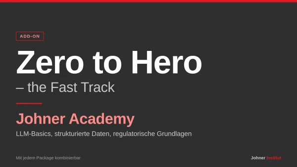 Zero to Hero · Add-on: Johner Academy